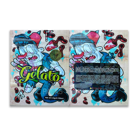 Gelato mylar bags 3.5 grams