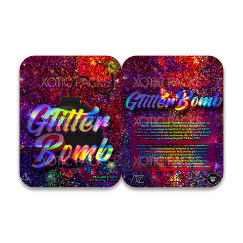 Glitter Bomb mylar bags 3.5 grams