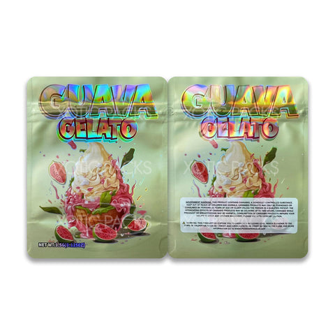 Guava Gelato mylar bags 3.5 grams