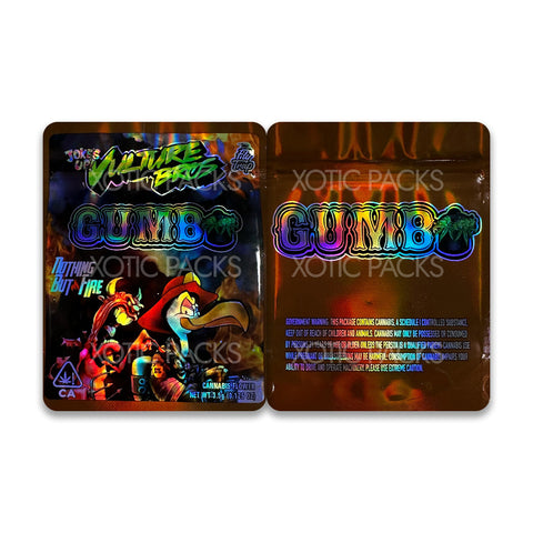 Gumbo mylar bags 3.5 grams