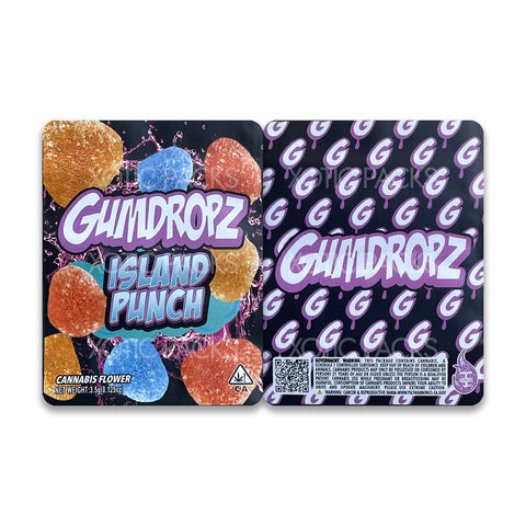 Gumdropz Island Punch mylar bags 3.5 grams