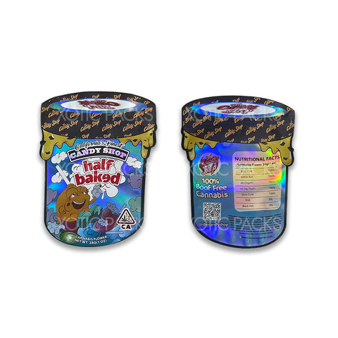 Half Baked 1 ounce mylar bags