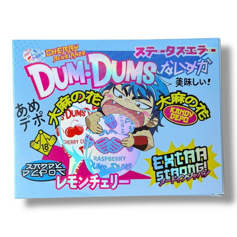 Kandy Depo Dum Dums Cherry Blue Razz Mylar Bag with Box 3.5 Grams