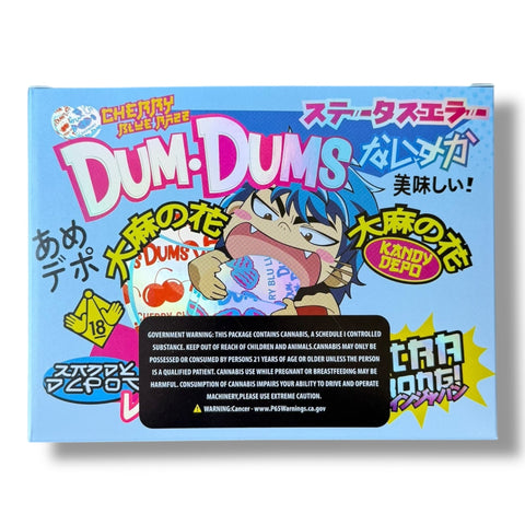 Kandy Depo Dum Dums Cherry Blue Razz Mylar Bag with Box 3.5 Grams