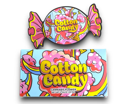 Cotton Candy Mylar Bag with Box 3.5 Grams