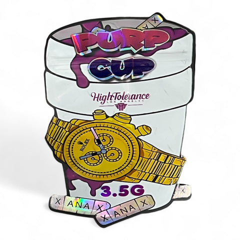 Purp Cup Mylar Bag 3.5 Grams