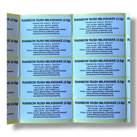 Sprinkles Rainbow Rush Milkshake (Soft Sticker) Mylar Bag 3.5 Grams