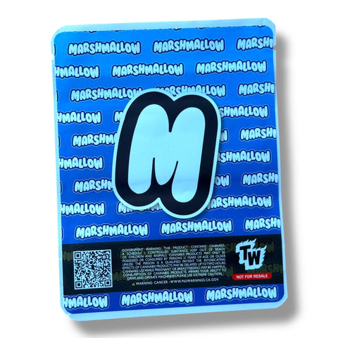 Blueberries and Cream Marshmallow (Soft Sticker) Mylar Bag 3.5 Grams