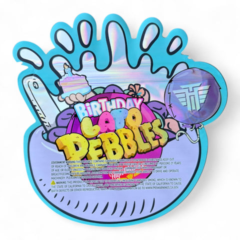 Birthday Lato Pebbles Mylar Bag 3.5 Grams