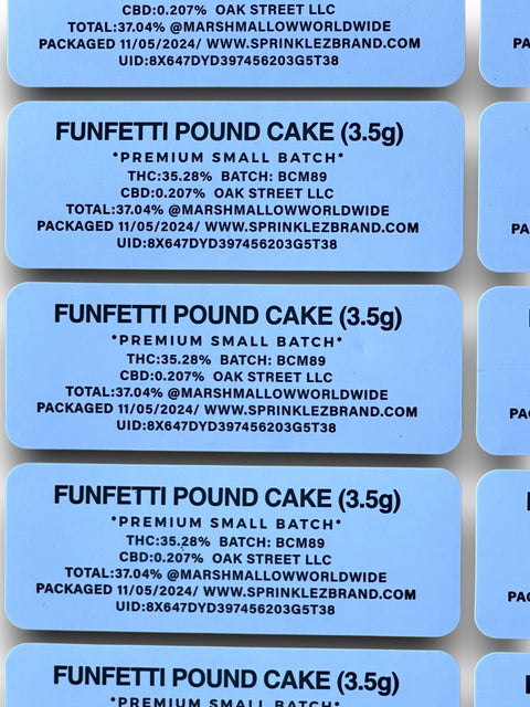 Funfetti Poundcake (Soft Sticker) Mylar Bag 3.5 Grams