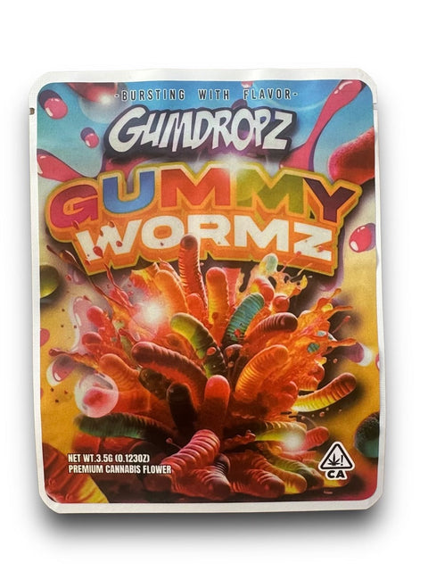 Gummy Wormz (Soft Sticker) Mylar Bag 3.5 Grams