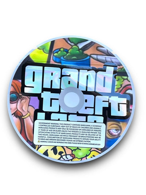 Grand Theft Lato CD Cases With Mylar Bag 3.5 Grams