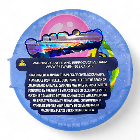 Bubble Tape Sour Blue Raspberry Mylar Bag 3.5 Grams