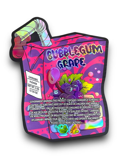 Bubblegum Grape Mylar Bag 3.5 Grams