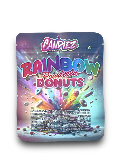 Rainbow Powdered Donuts Mylar Bag 3.5 Grams