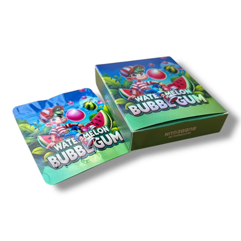 Watermelon Bubblegum Mylar Bag with Box 3.5 Grams