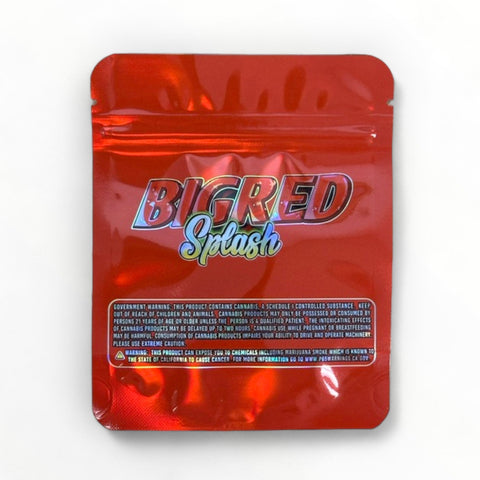 Big Red Splash (Glossy) Mylar Bag 3.5 Grams