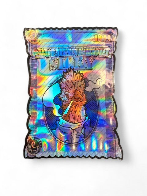 Blue Bankroll Silky Mylar Bag 3.5 Grams