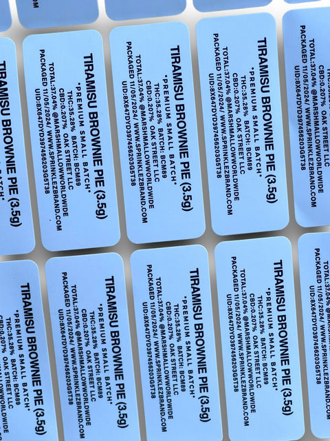 Tiramisu Brownie Pie (Soft Sticker) Mylar Bag 3.5 Grams