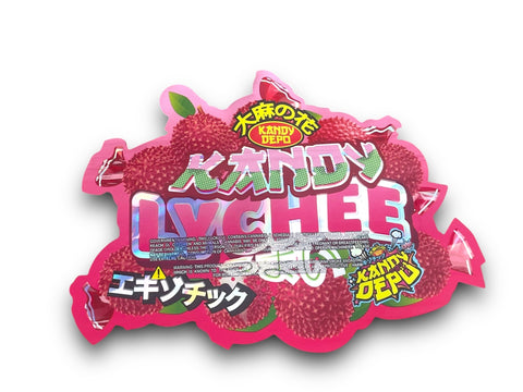 Kandy Lychee (Sweet Pink) Mylar Bag 3.5 Grams Die Cut