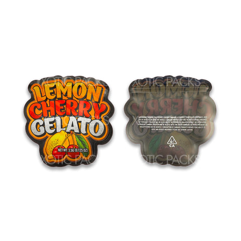 Lemon Cherry Gelato mylar bags 3.5 grams