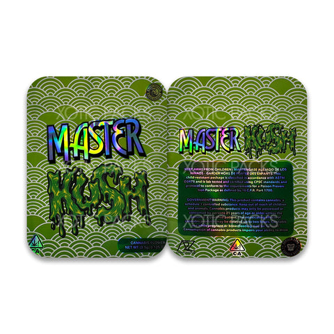 Master Kush mylar bags 3.5 grams