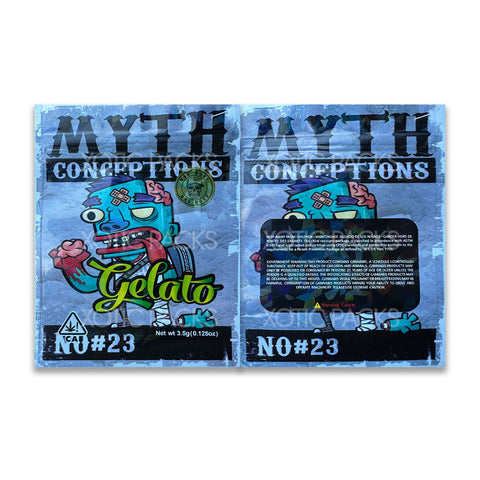 Myth Conceptions Gelato mylar bags 3.5 grams