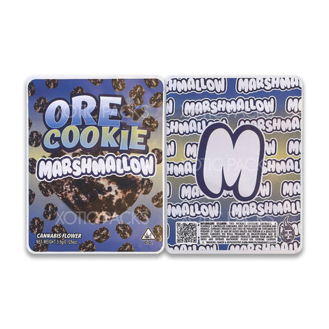 Ore Cookie mylar bags 3.5 grams 