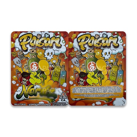 Poison mylar bags 3.5 grams