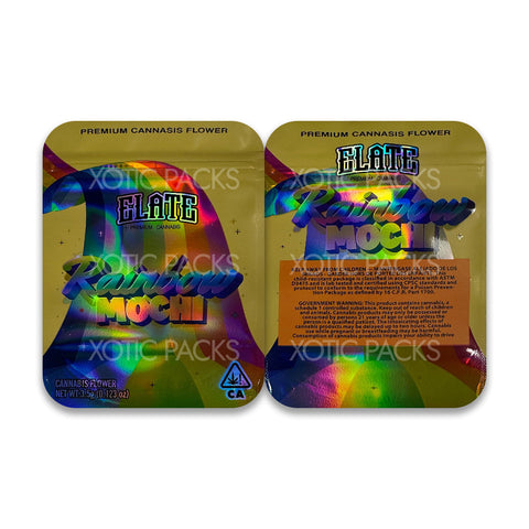 Rainbow Mochi mylar bags 3.5 grams