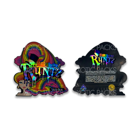 Rainbow Runtz mylar bags 3.5 grams