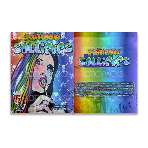 Rainbow Zollipopz 1 pound mylar bags