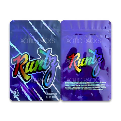 Runtz 1 ounce mylar bags