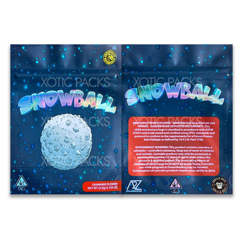 Snowball mylar bags 3.5 grams