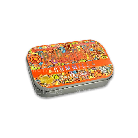 Sour Martinelli Gummies Tin Can (Empty) edibles packaging