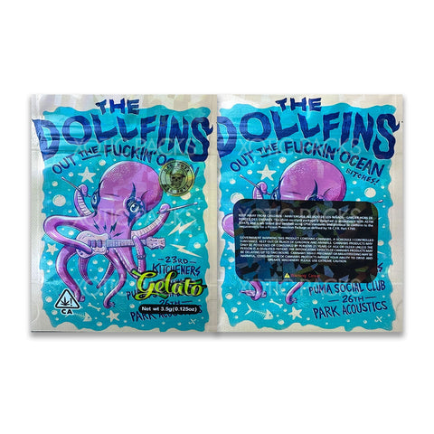 The Dollfins Gelato mylar bags 3.5 grams