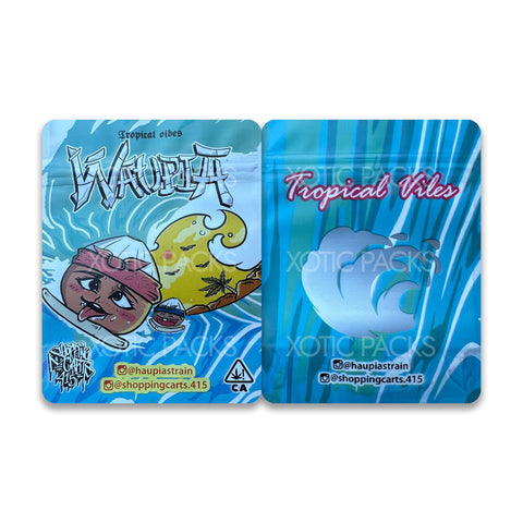 Tropical Vibes Waupia mylar bags 3.5 grams