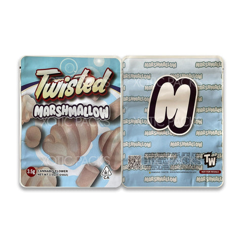 Twisted Marshmallow (Soft Sticker) mylar bags 3.5 grams