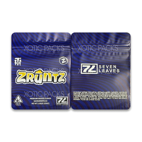 Zruntz mylar bags 3.5 grams