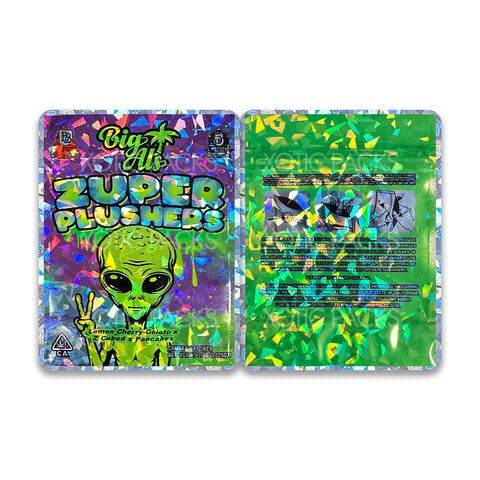 Zuper Plushers mylar bags 3.5 grams